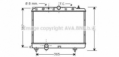 AVA QUALITY COOLING au2154 -  Радиатор, охлаждение двигателя